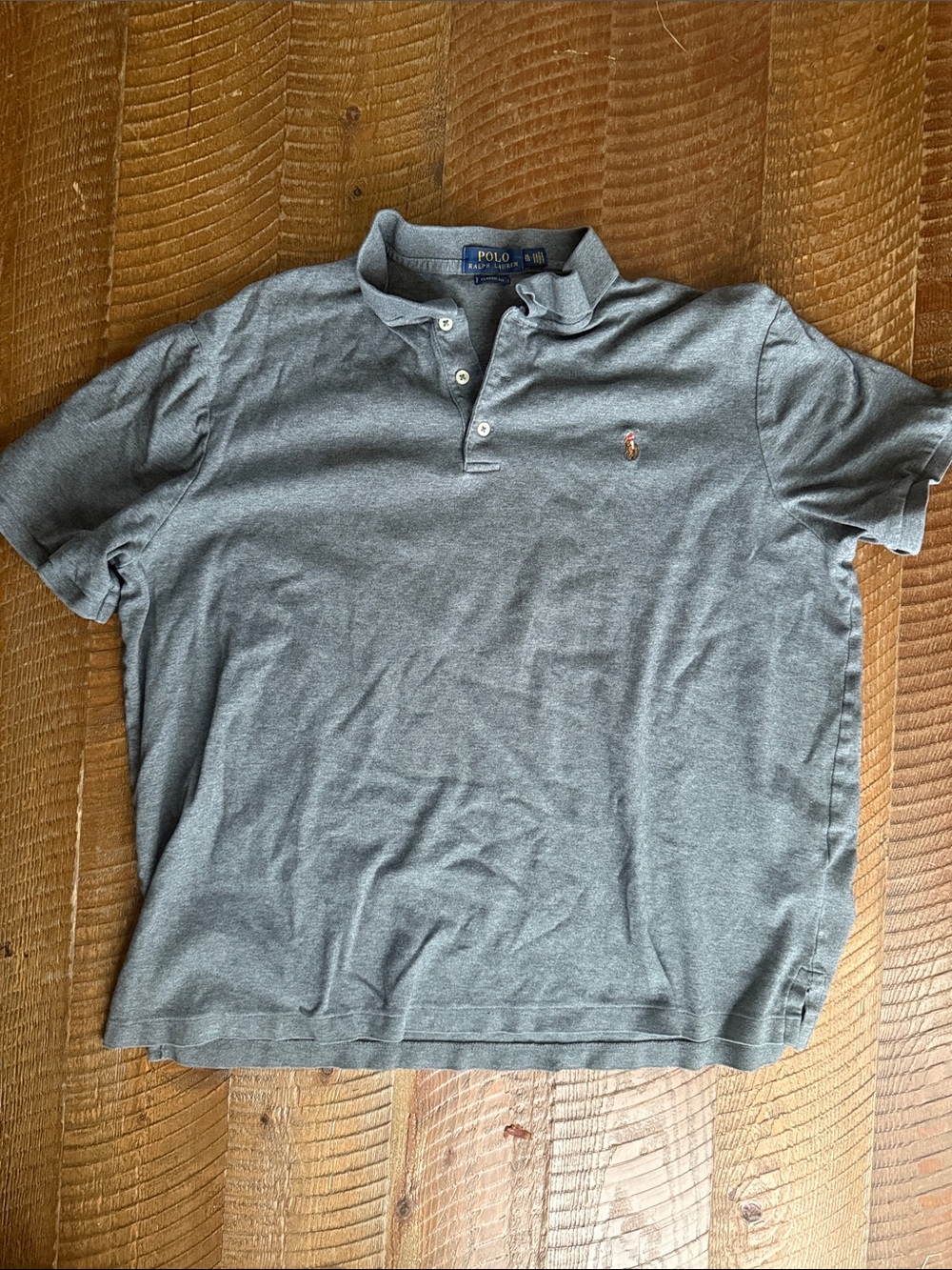 Polo by Ralph Lauren Short-Sleeve Heather Grey Polo